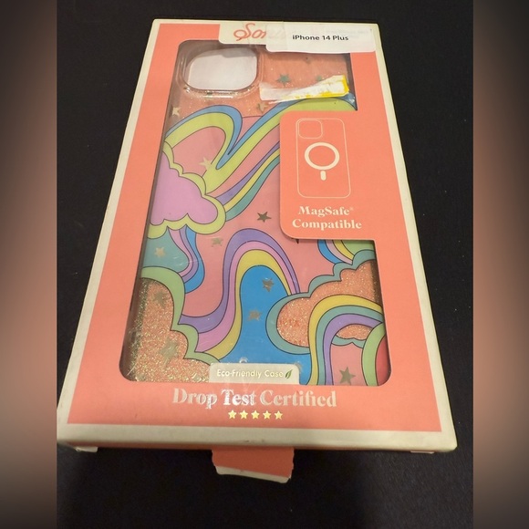 Sonix Psychedelic Retro Drop Test Certified iPhone 14 Plus MagSafe Case - Picture 1 of 5